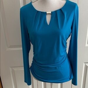 Calvin Klein Collection Teal Blouse